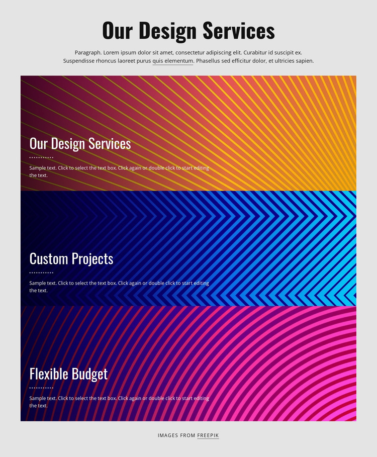 Custom projects HTML5 Template