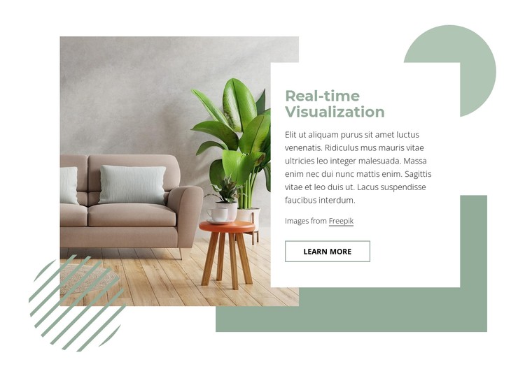 Real-time visualization CSS Template