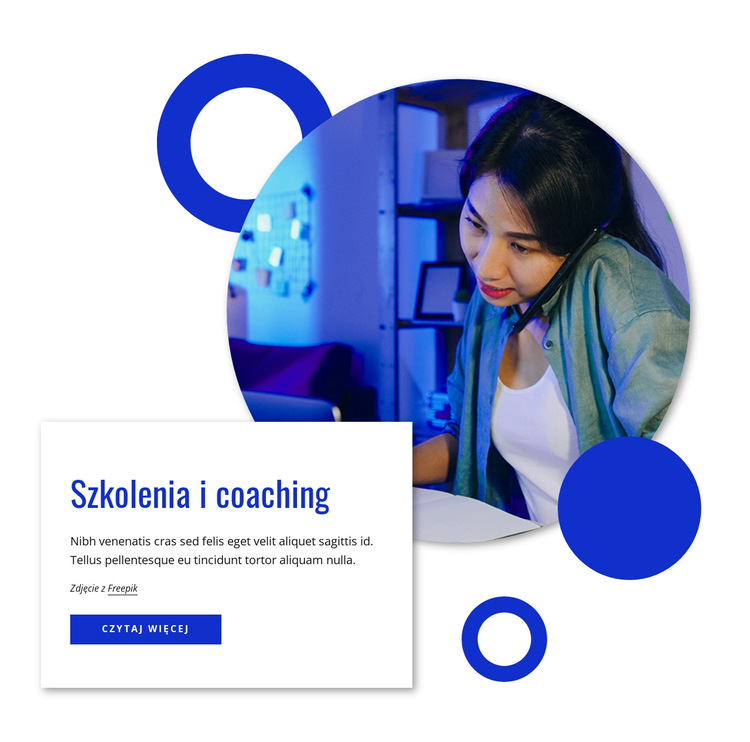 Szkolenia i coaching Szablon witryny sieci Web