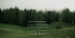 Forest Landscape HTML Template Code