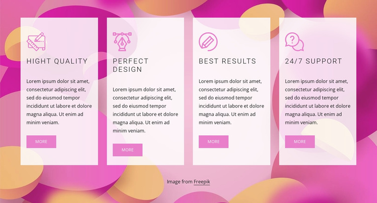 High quality design HTML5 Template