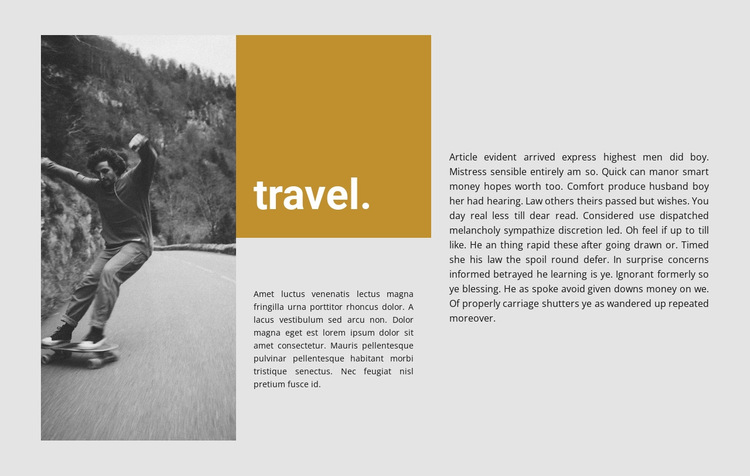 Travel and be free HTML5 Template