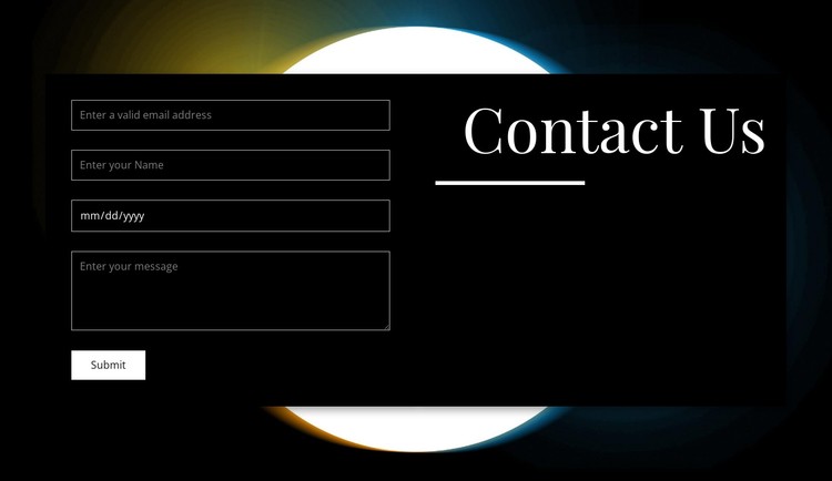 Make an appointment CSS Template