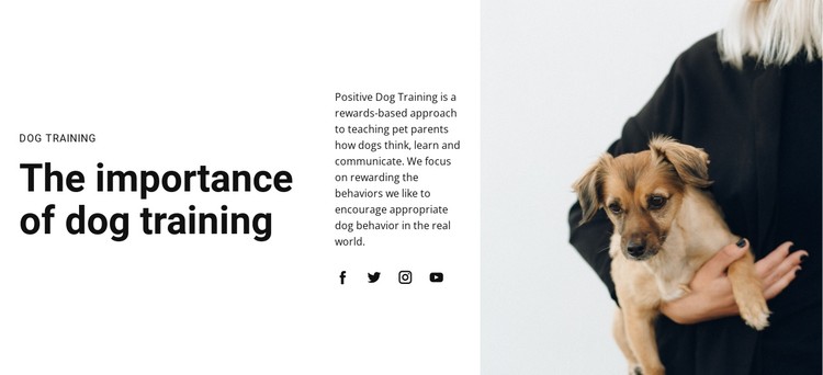 Dog training CSS Template