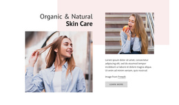 Natural Skin Care Beautiful Drag And Drop Website