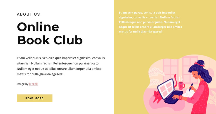 Book club HTML5 Template