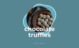 Chocolate Truffles Landing Page Template