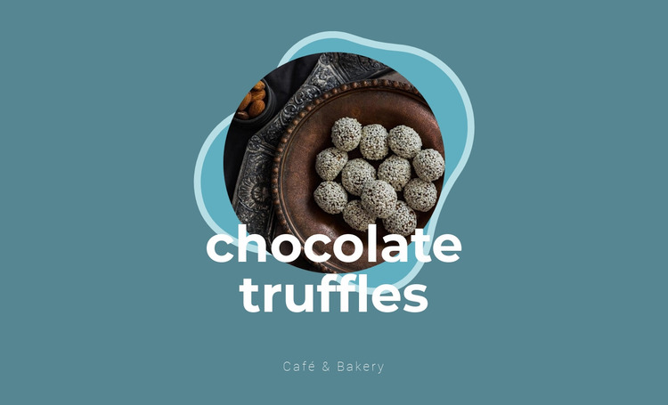 Chocolate truffles WordPress Website Builder