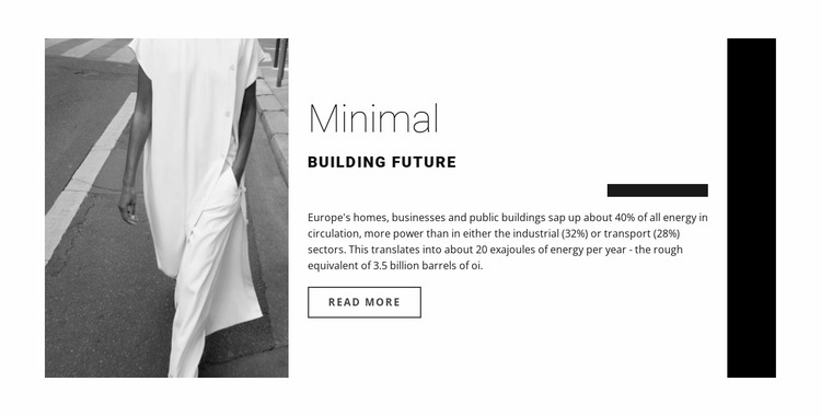 Minimal design Website Mockup