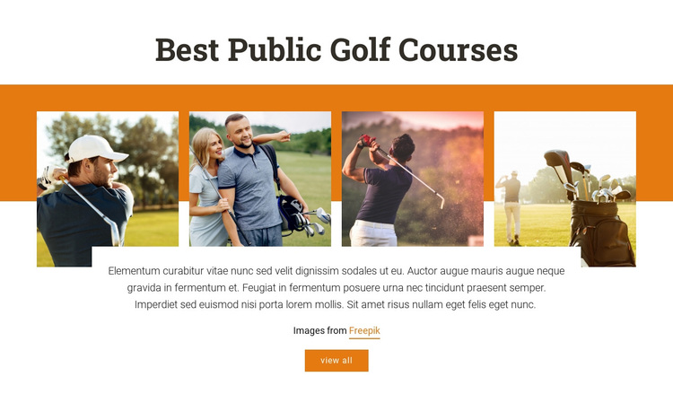 Best Public Golf Courses Template