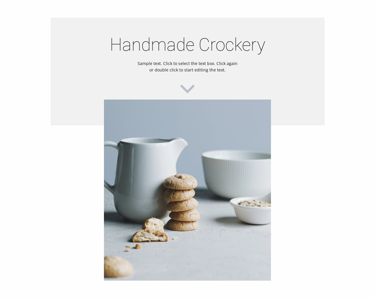Coffee biscuits Website Template