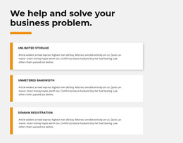 Three Texts Website Layout HTML