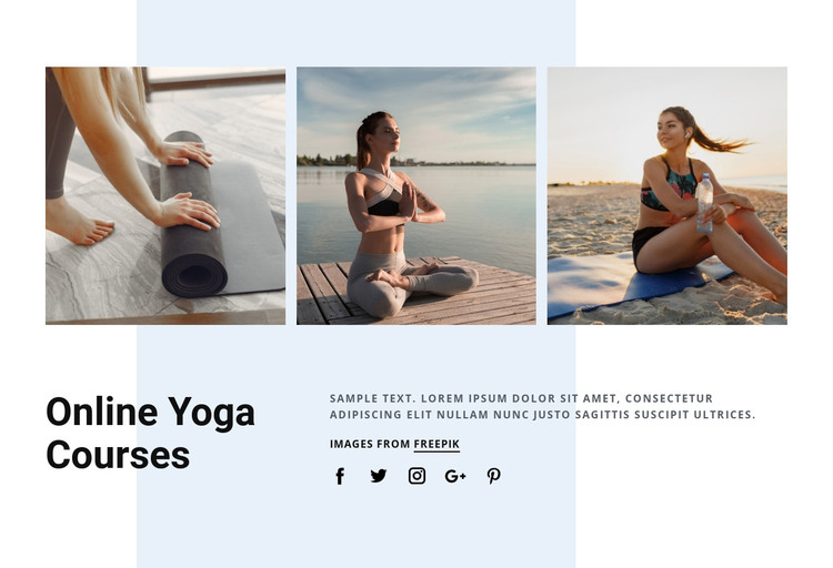 Online yoga courses Web Design