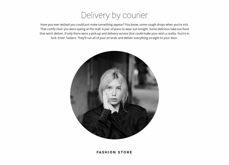 Delivery company Website Template