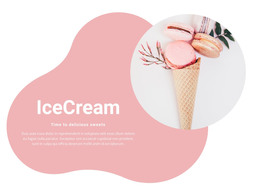 Fruit Ice Cream Design Template