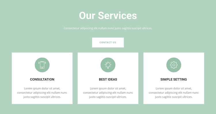 Convenient services One Page Template