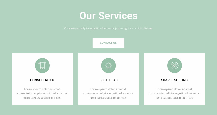 Convenient services Landing Page