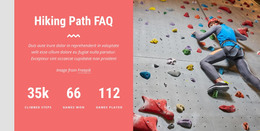 Hiking Path Faq Web Design