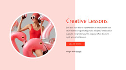 Creative Lessons HTML Design