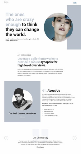 All about me Html Code Example