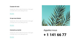 Contacts Générateur de site Web