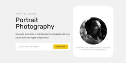Learning To Take Portraits Html Website Templates