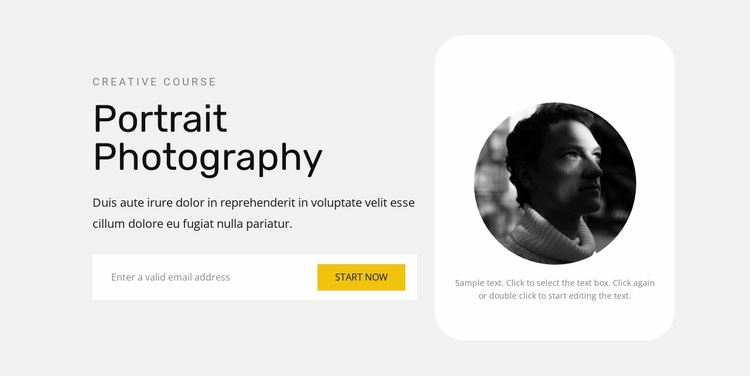 Learning to take portraits Landing Page