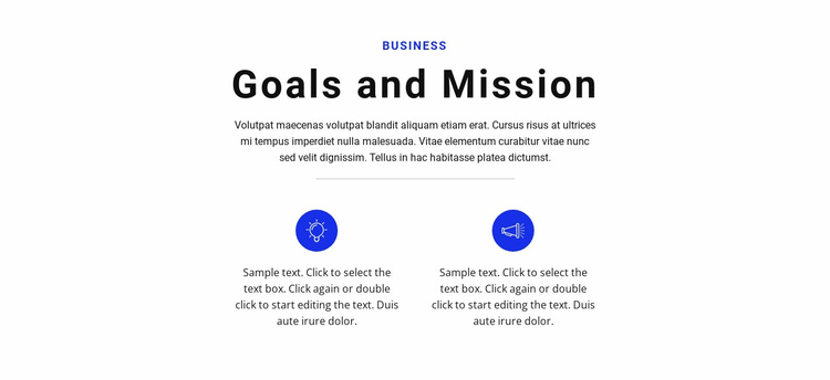 Set goals and go Landing Page