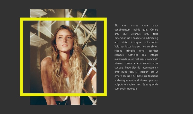 Photo frame and text Static Site Generator