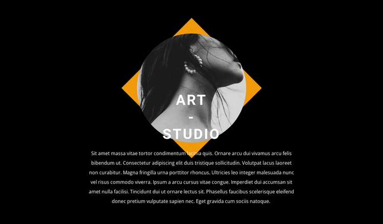 Contemporary design in the studio Website Builder Software